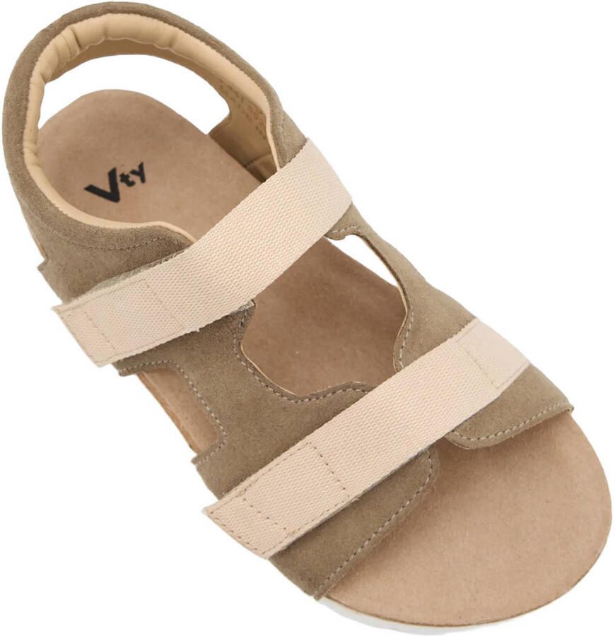 Vty sandalen kaki beige - Foto 2