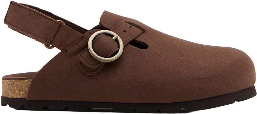 Vty Schoolkind clogs donkerbruin