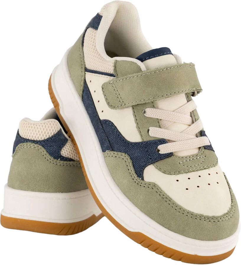 Vty sneakers beige groen donkerblauw - Foto 2