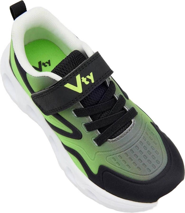 Vty sneakers met lichtjes groen zwart - Foto 3