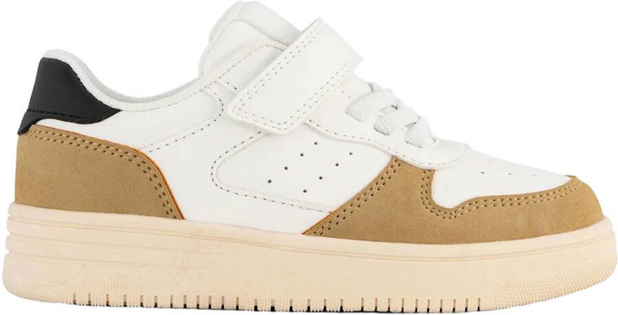 Vty sneakers wit cognac zwart