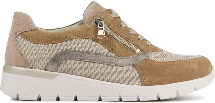Wäldlaufer Waldlaufer Sneakers Dames Lage sneakers Damesschoenen Suède 626014 Bruin combi