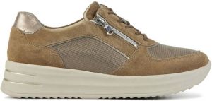 Waldläufer Waldlaufer Sneakers Dames Lage sneakers Damesschoenen Suède 755001 combi Taupe