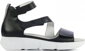Waldläufer Waldlaufer Sandalen Dames Wandelschoenen Leer 757801 Zwart