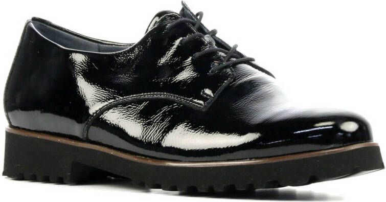 Waldlaufer 772001 comfort lakleren veterschoenen zwart