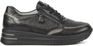 Wäldlaufer Waldlaufer Sneakers Dames Lage sneakers Damesschoenen Leer 755004 Zwart combi