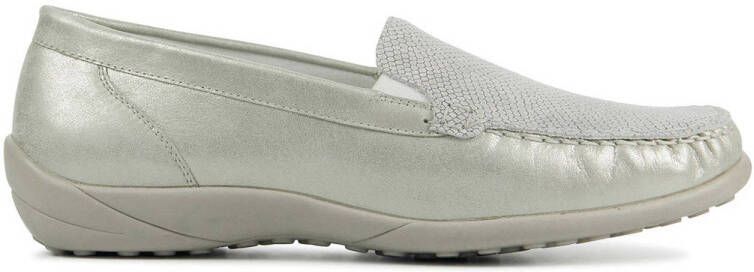 WALDLAUFER Waldläufer Mocassins Dames 640004 Met Maat: 40 5 Materiaal: Leer Kleur: Grijs