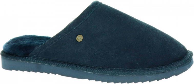 Warmbat Australia gevoerde suède pantoffels blauw - Foto 2