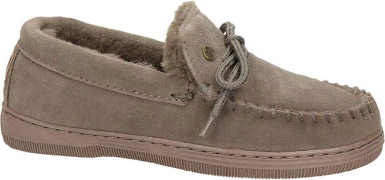 Warmbat Australia Koala suède pantoffels bruin