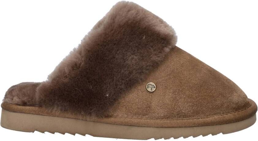 Warmbat Australia suède pantoffels bruin