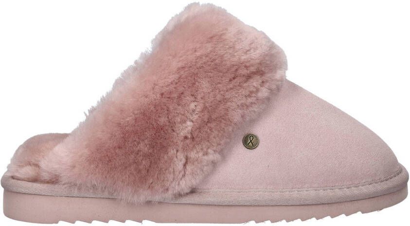 Warmbat Australia suède pantoffels roze