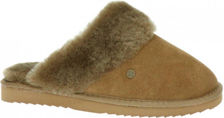 Warmbat Australia suède pantoffels taupe