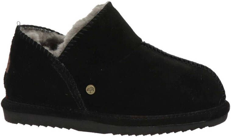 Warmbat Australia Willow suède pantoffels zwart kids Suede 33