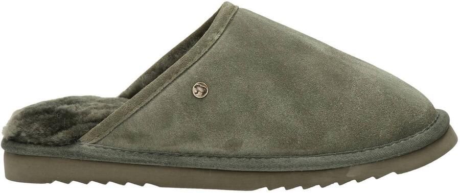 Warmbat Australia classic suède pantoffels kaki