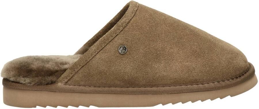Warmbat Australia Classic suède pantoffels lichtbruin
