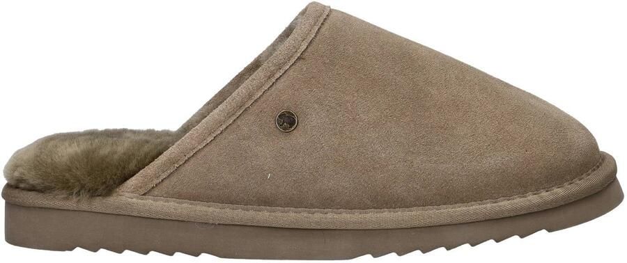 Warmbat Australia Classic suède pantoffels taupe
