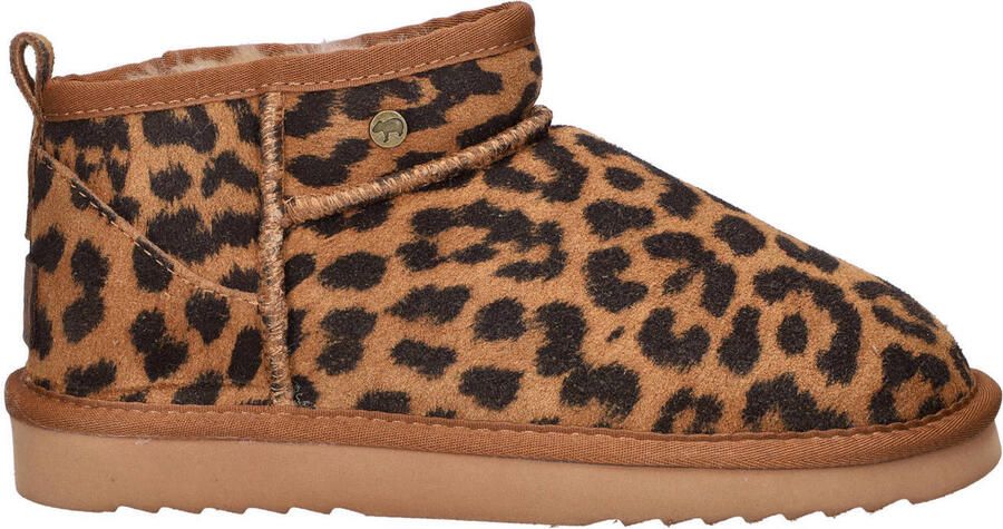 Warmbat Australia Durack suède enkelboots cognac zwart