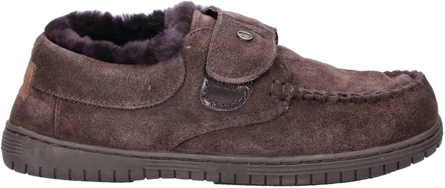 Warmbat Australia Smithon suède pantoffels bruin