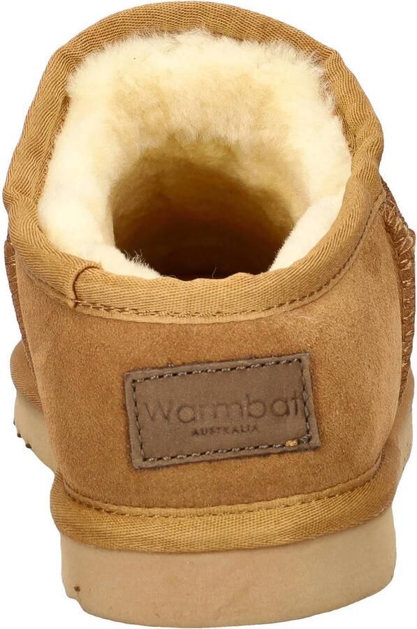 Warmbat Australia suède pantoffels cognac - Foto 2