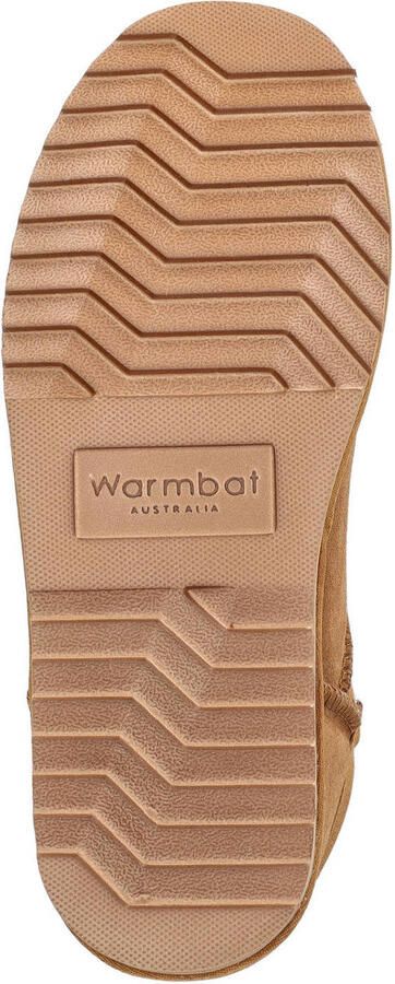 Warmbat Australia suède pantoffels cognac - Foto 3