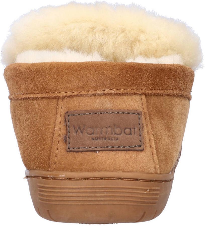 Warmbat Australia Grizzly suède pantoffels cognac - Foto 2