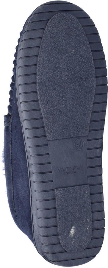 Warmbat Australia Grizzly suède pantoffels donkerblauw - Foto 4