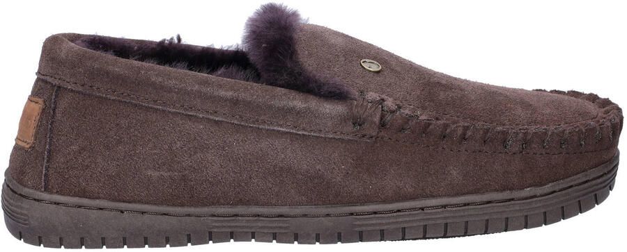 Warmbat Australia Grizzly suède pantoffels donkerbruin - Foto 2