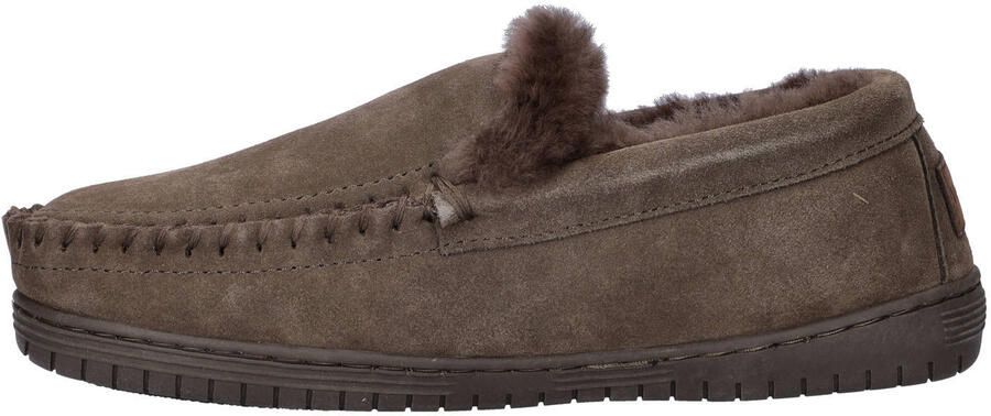 Warmbat Australia suède pantoffels donkerbruin - Foto 2