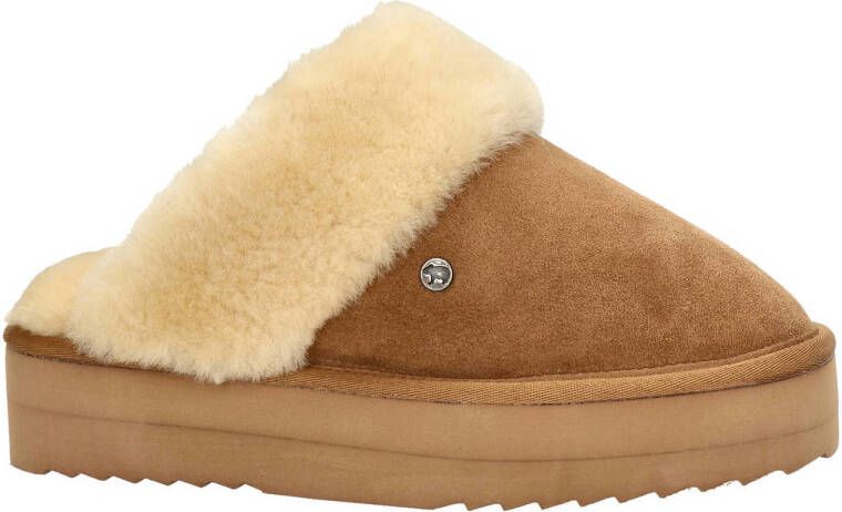 Warmbat Suède Pantoffels voor Wolkenwandeling Brown Dames