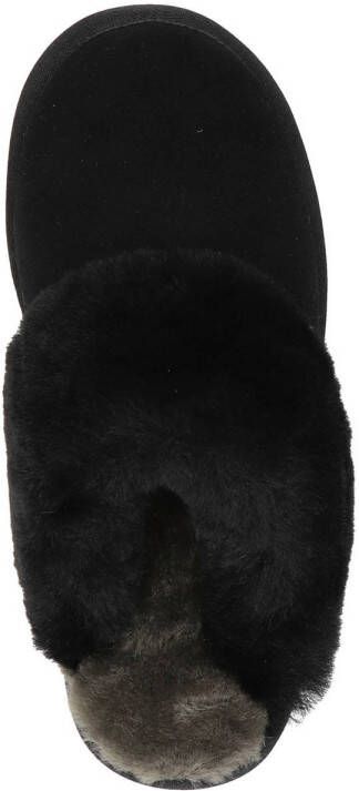 Warmbat Flurry Suede Plateau Dames Sloffen Zwart Zwart - Foto 3