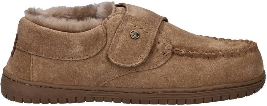 Warmbat Australia suède pantoffels taupe