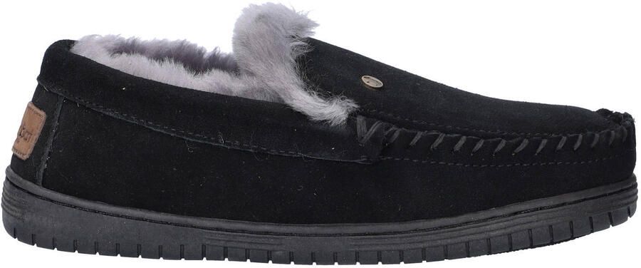 Warmbat Australia Grizzly suède pantoffels zwart - Foto 3