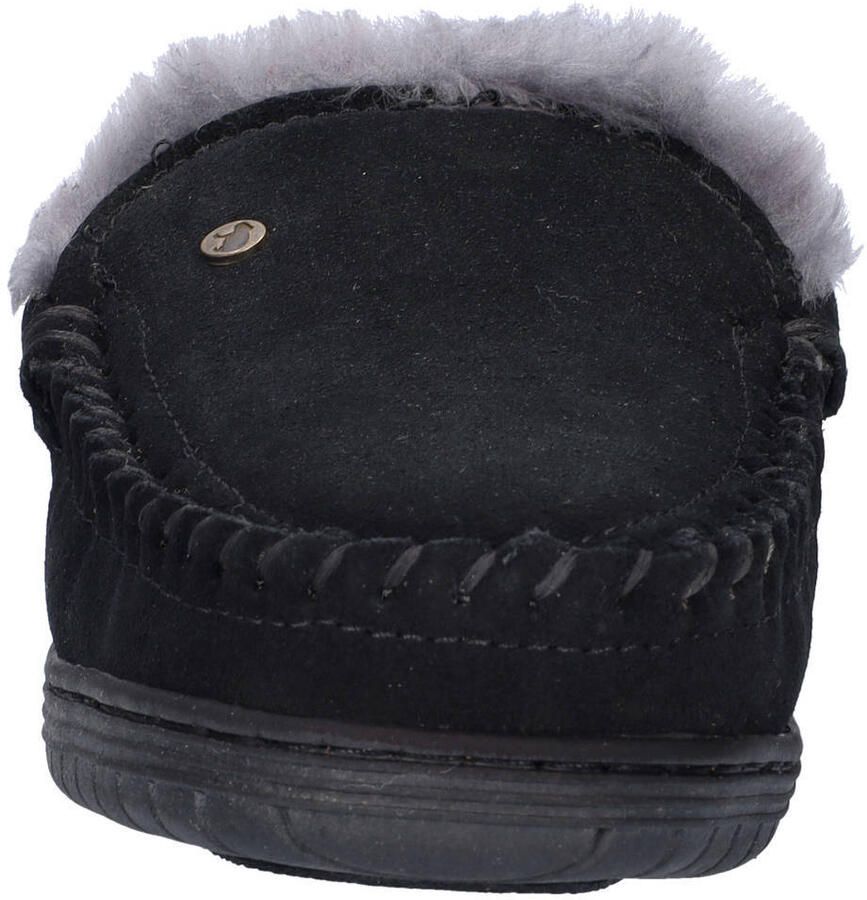 Warmbat Australia Grizzly suède pantoffels zwart - Foto 2