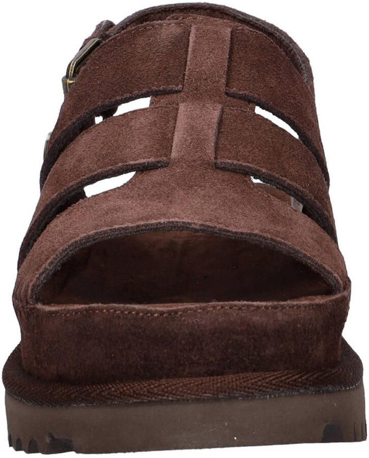 Warmbat Australia Wenlock suède sandalen met plateauzool bruin - Foto 2