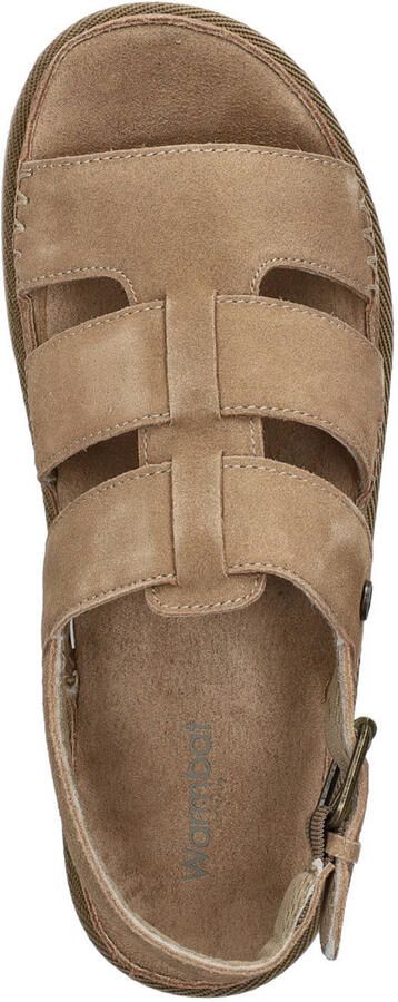 Warmbat Australia Wenlock suède sandalen met plateauzool zand - Foto 3