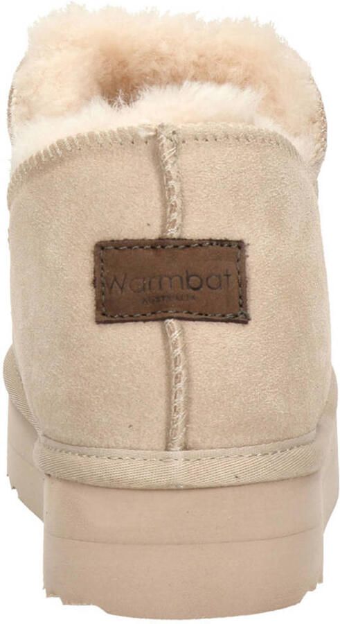 Warmbat Australia Warmbat Willow Plateau dames gevoerde boot Beige