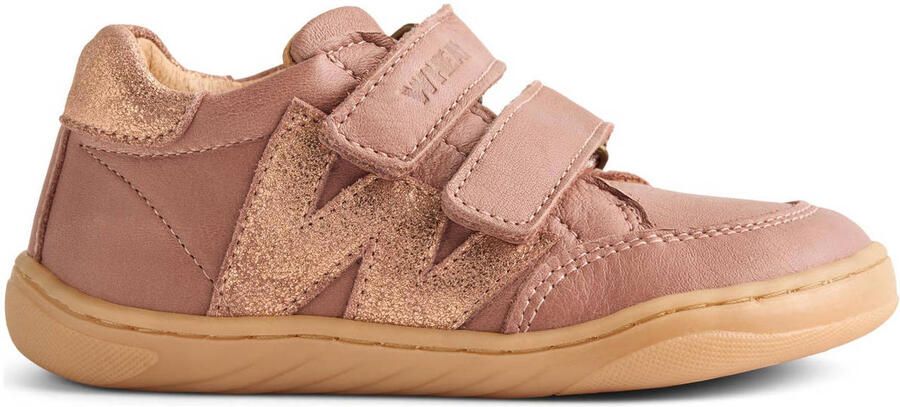 Wheat Barres leren sneakers roze