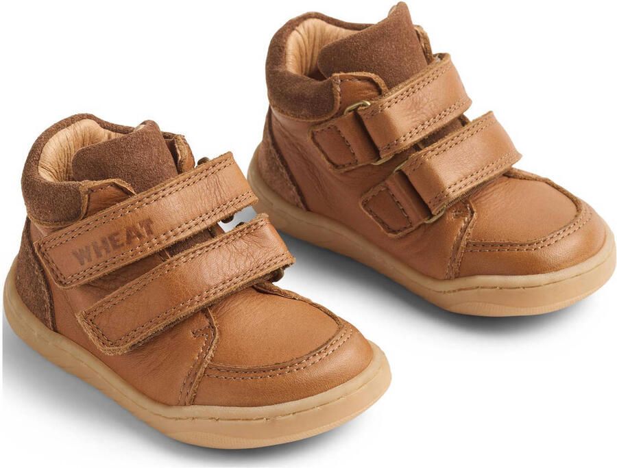 Wheat Barry leren sneakers cognac