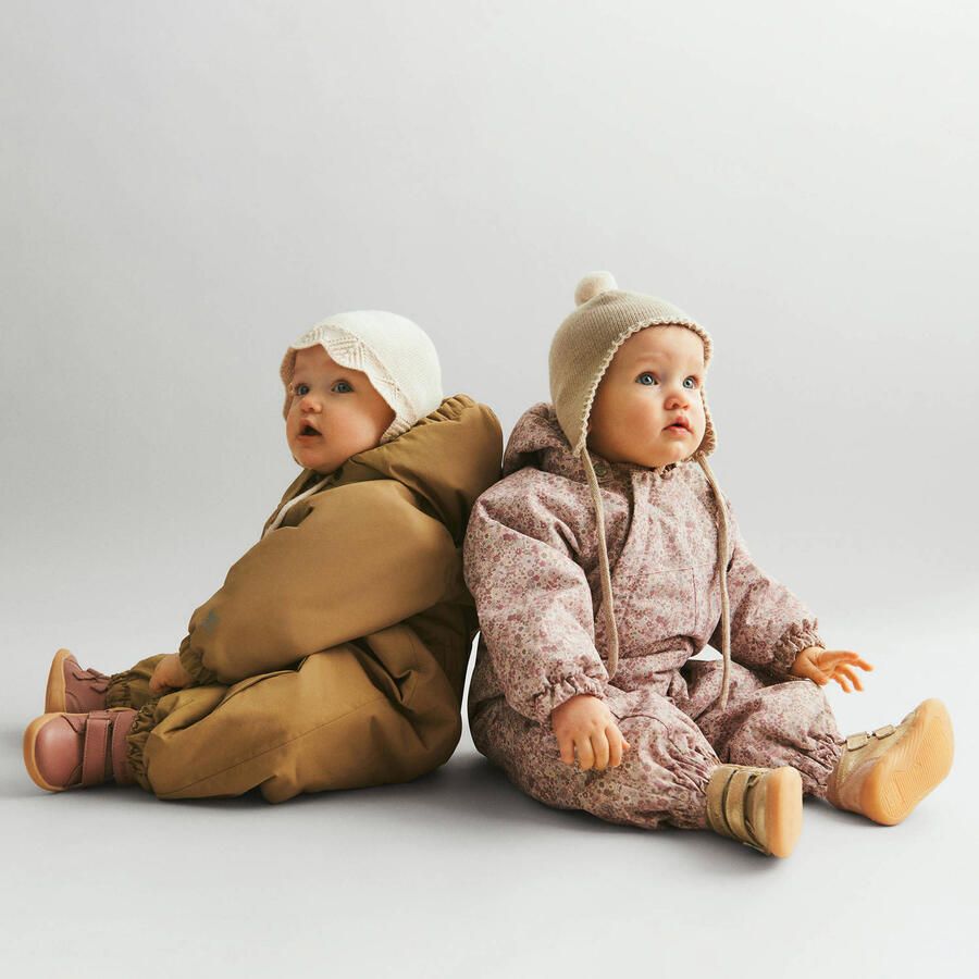Wheat Sixan Tex gevoerde leren sneakers oudroze