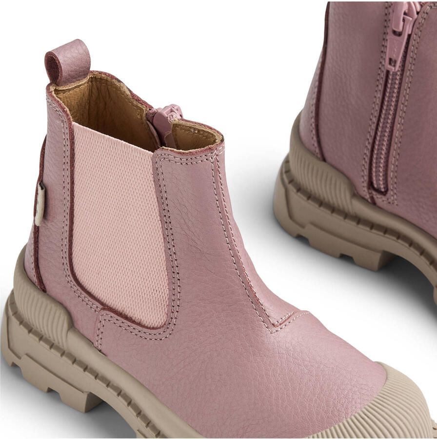 Wheat leren enkelboots roze - Foto 2