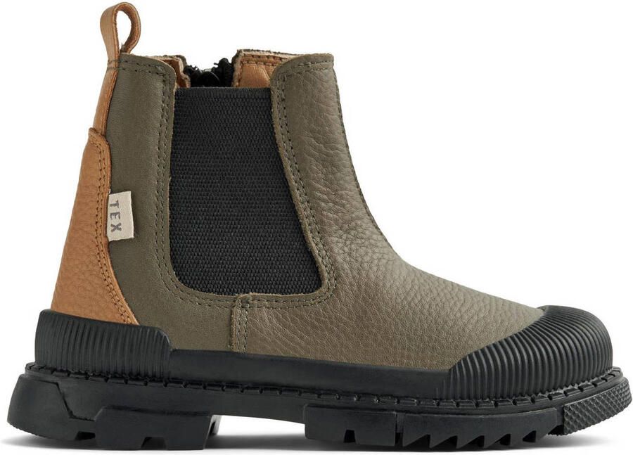 Wheat Saida Tex leren chelsea boots groen - Foto 2