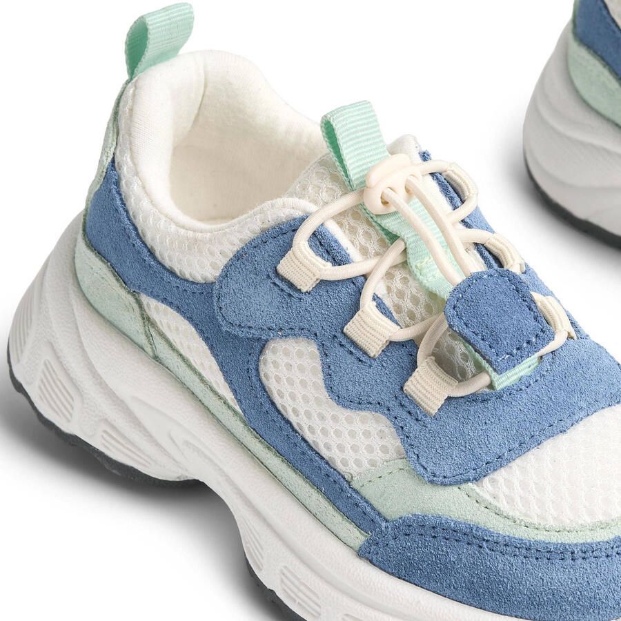 Wheat suède sneakers wit blauw - Foto 2