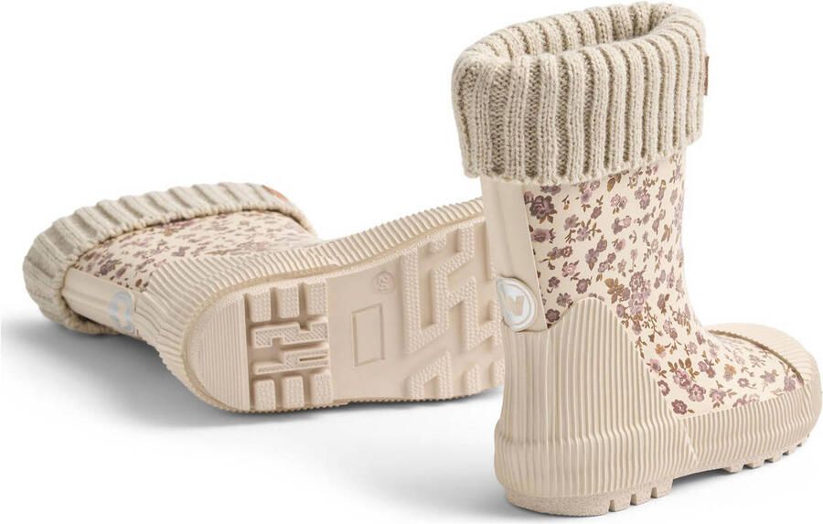 Wheat Thermo Wader gebloemde regenlaarzen lichtroze - Foto 3