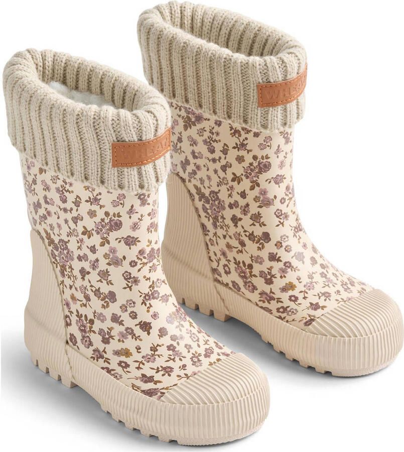 Wheat Thermo Wader gebloemde regenlaarzen lichtroze - Foto 2