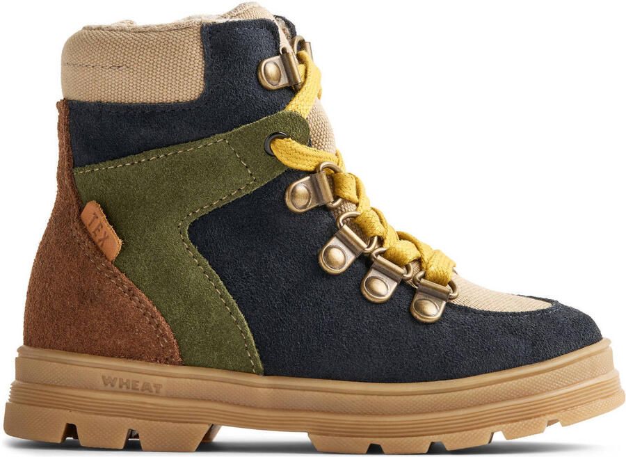Wheat Toni Sport Tex suède veterboots donkerblauw