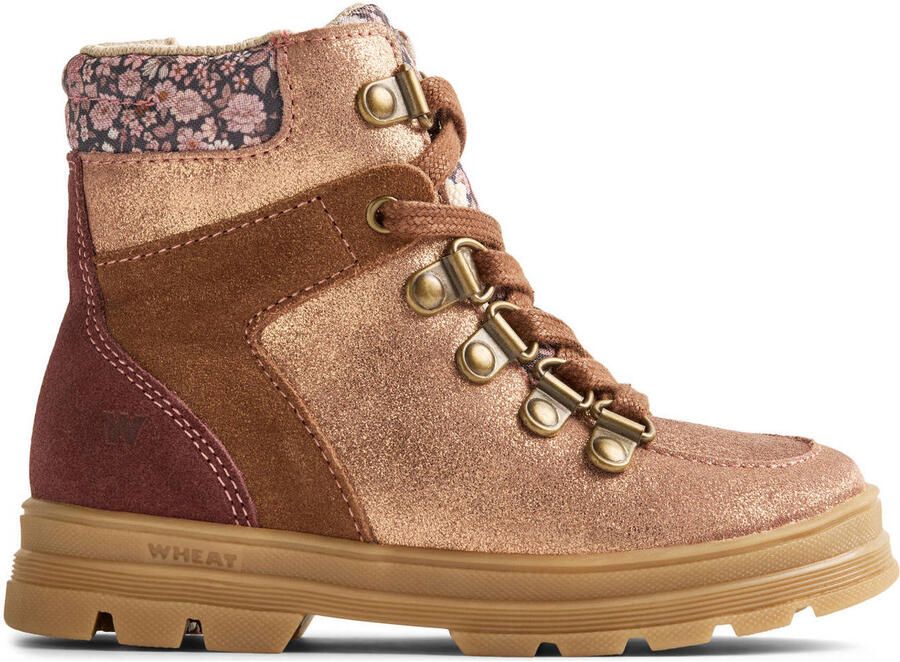 Wheat Toni Sport Tex suède veterboots roze cognac - Foto 2
