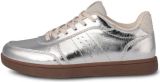 Woden Zilver Metallic Leren Sneaker Gray Heren - Zilver