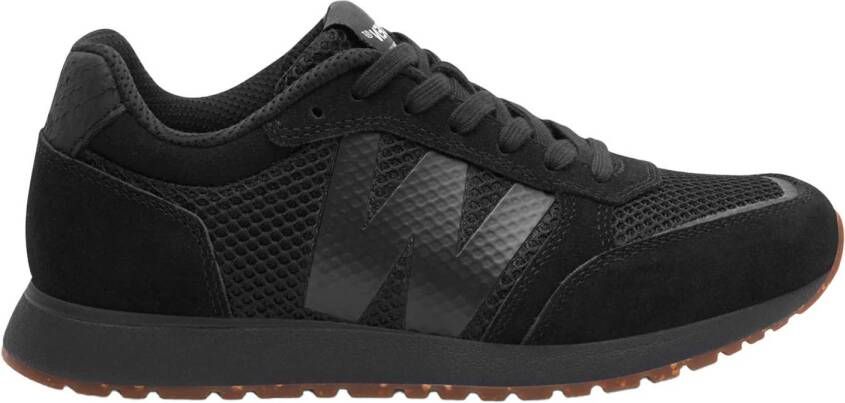 Woden Ronja Icon leren sneakers zwart