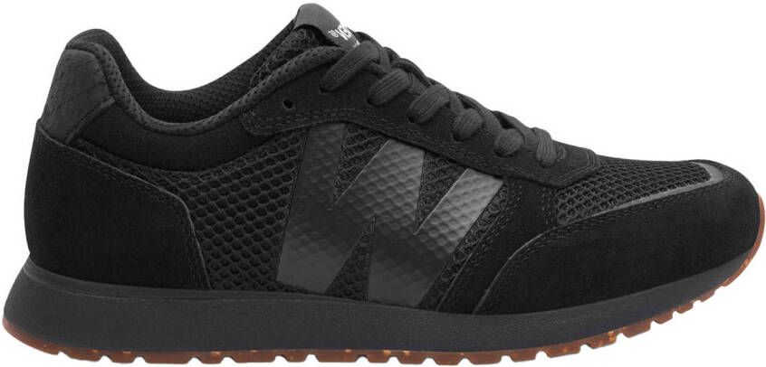 Woden Ronja Icon leren sneakers zwart