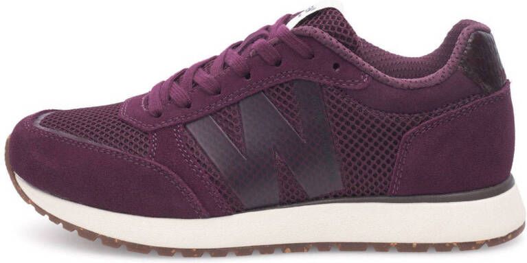 Woden Ronja Icon suède sneakers donkerpaars